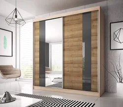 Modern two-door wardrobes photo for the bedroom