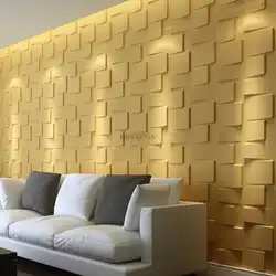 Decorative panels for walls in an apartment photo