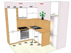 Built-In Kitchen Design With Dimensions