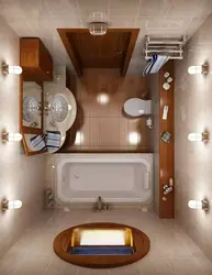 Design project of a bathroom in the house