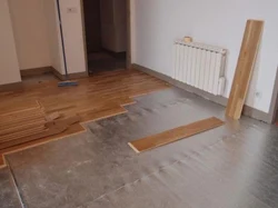 Making floors in an apartment photo
