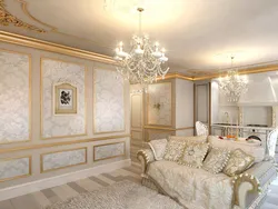 Дызайн класічнай гасцінай спальні