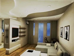 Дизайн потолка однокомнатной квартиры
