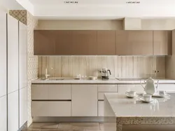 Kitchen interiors beige apron