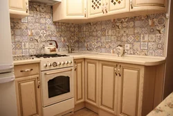 Kitchen interiors beige apron