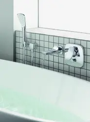 Интерьердегі кіріктірілген ваннаға арналған араластырғыш