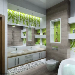 Bathroom Design With Greenery