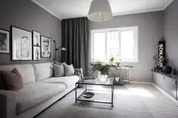 Gray Colors In The Living Room Interior