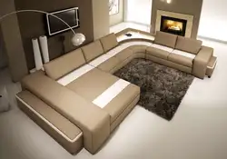 Photo Of A Sofa In The Living Room With A Sleeping Place