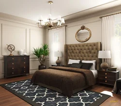 Dark Classic Bedroom Design Photo