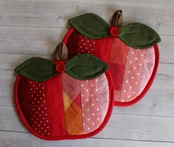 DIY kitchen oven mitts patterns with photos