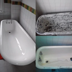 Paint a cast iron bathtub photo