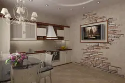 Kitchen with stone in modern design