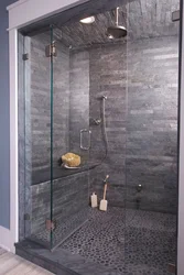 Науасыз душ кабинасы ванна бөлмесінің дизайны