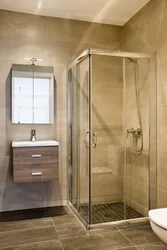 Науасыз душ кабинасы ванна бөлмесінің дизайны