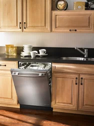 Kitchen design with built-in dishwasher