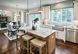 Interior design cozy kitchen