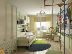 Children'S Bedroom Design 13 Sq.M.