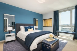 Blue bedroom design