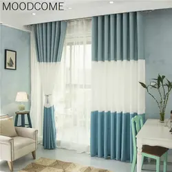 Turquoise gray curtains for the bedroom photo