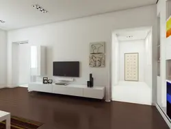 Белые обои с интерьером мебели фото в гостиной