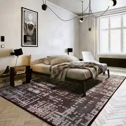 Bedroom Interior With Carpet On The Floor