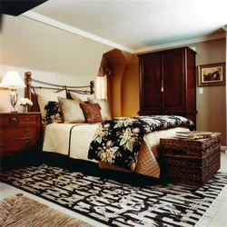 Bedroom Interior With Carpet On The Floor
