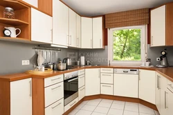 Kitchen sets for small kitchens with windows photo