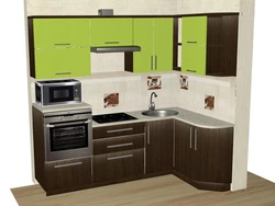 Кухонный гарнитур фото для маленькой кухни угловой 5