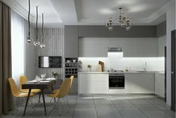 Wallpaper For A Bright Kitchen In A Modern Style Photo Design