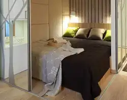 Design Of A Sleeping Place In A One-Room Apartment Photo