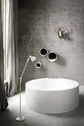 Дөңгелек ваннаның фото дизайны