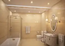 Құм түсті ванна бөлмесінің дизайны