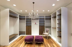 How to make a dressing room in a room with a suspended ceiling photo