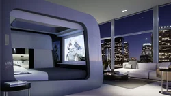 Technology bedroom interior
