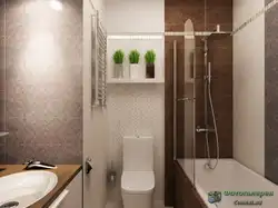 One-room bathroom design