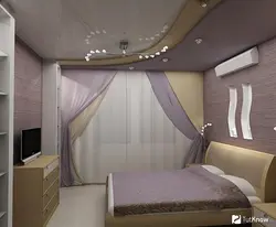Stretch Ceiling Design For A Bedroom 9 Sq M