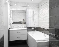 Дизайн квадратной ванной комнаты плитка