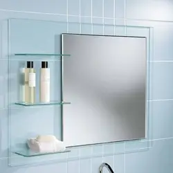 Bathroom mirror and shelf design