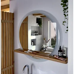 Bathroom Mirror And Shelf Design