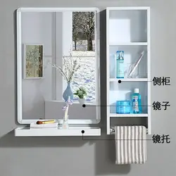 Bathroom mirror and shelf design