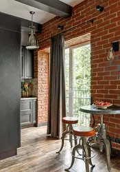 Loft kitchen in a small apartment photo