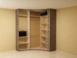 Photo of corner wardrobes in the bedroom interior