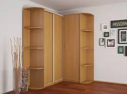 Photo Of Corner Wardrobes In The Bedroom Interior