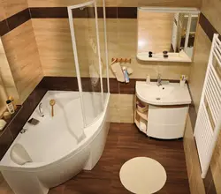 Bath Design With Corner Bathtub And Shower