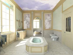Греческий дизайн ванной