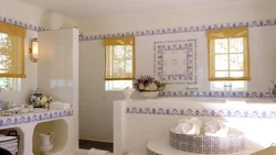 Греческий дизайн ванной