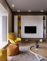 Apartment design TV in the living room photo