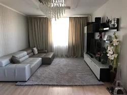 Photo of a one-room apartment living room