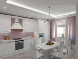 Kitchen interior of a three-room apartment